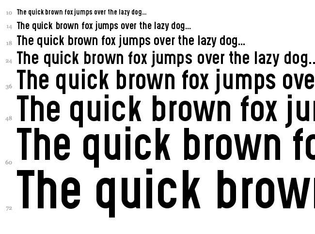 Gotcha Gothic font waterfall